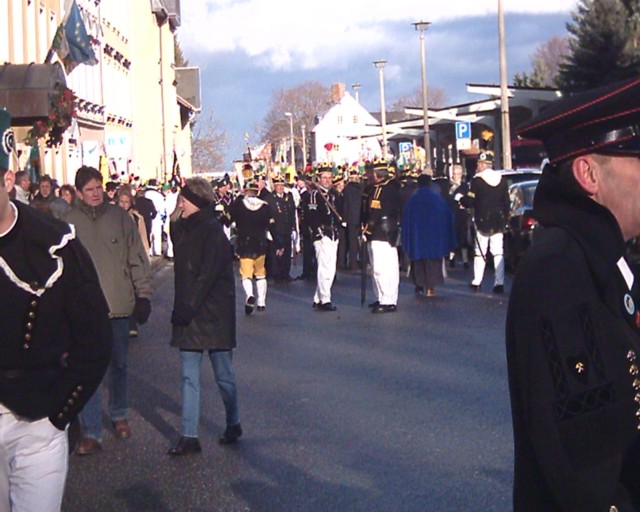 Ein Blick zur Paradeaufstellung