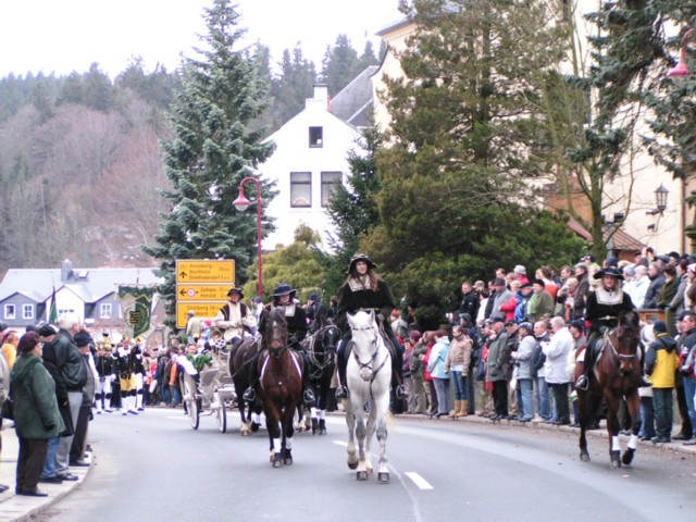 Reiter mit Kutsche - B 95 - Chemnitzer Straße